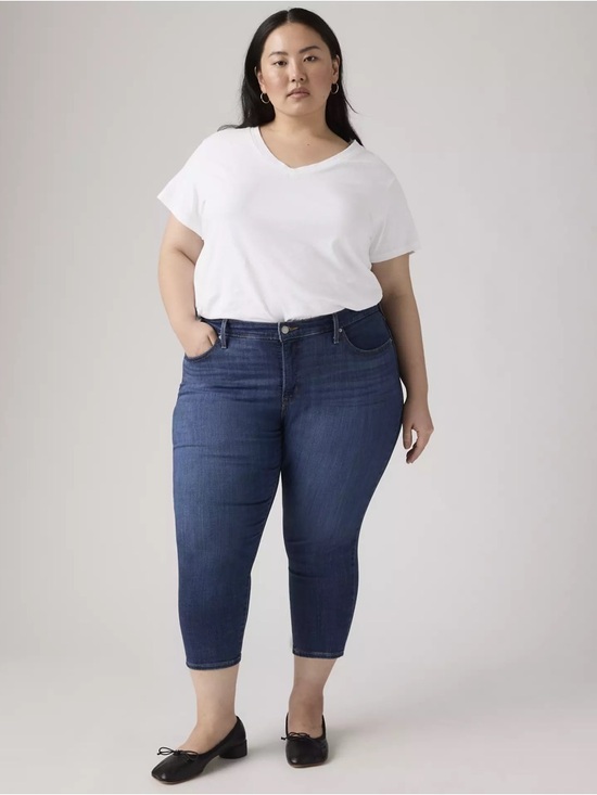 Levi's Denim - Levi's Indigo Mid-Rise Cropped Ankle Jeans